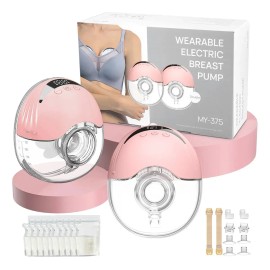 Extractor De Leche Doble Eléctrico, 4 Modos Extractor de Leche Manos Libres,12 Niveles Sacaleches Eléctricos con Bolsas Leche Materna, Extractor de Leche Portátil Viene 2 Bridas de 19mm y 21 mm