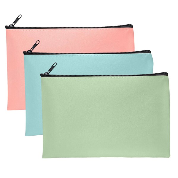 BEIMEIII Pack of 3 Faux Leather Bank Bags, 25 x