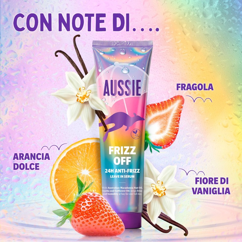 Aussie Frizz Off 24H Frizz Ease Siero Leave-In 160ml, Mantiene