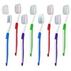 Adult Toothbrushes with Covers ~ Bulk Pack of 8 Manual