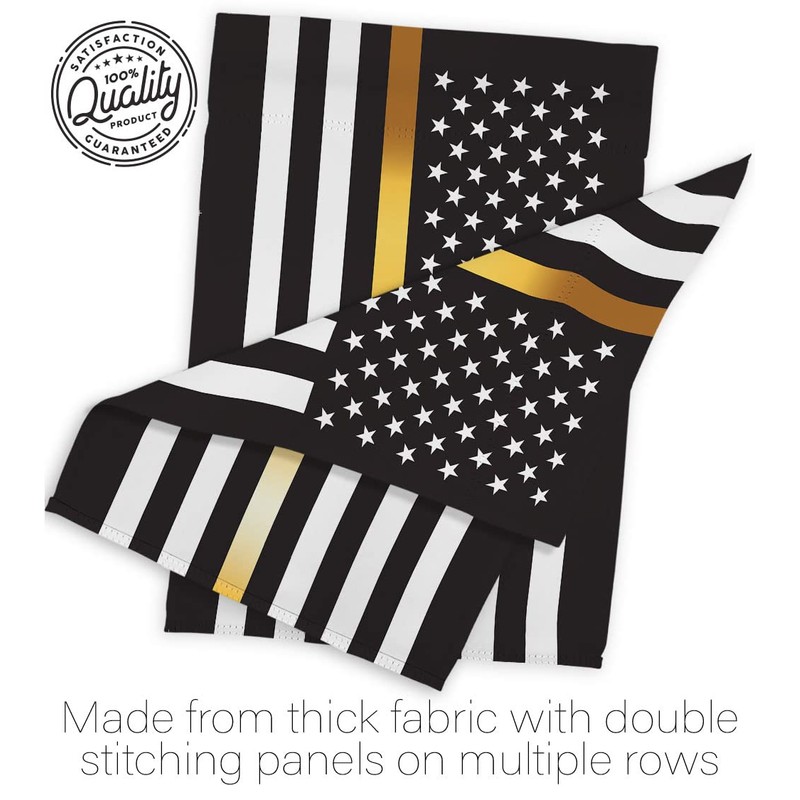 US Thin Gold Line Garden Flag - Set Mailbox Hanger