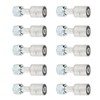 10PCs Car Air Conditioner 180° Connector Aluminum Joint Universal Fit