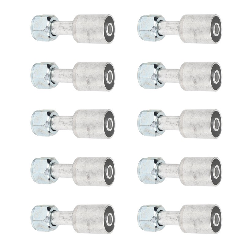10PCs Car Air Conditioner 180° Connector Aluminum Joint Universal Fit