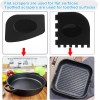 Onewly Cast Iron Scrubber and Scraper Chain Mail Scrubber Cast