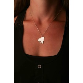 Nicaragua Necklace - IBD - Missionary Gift Personalize Name Coordinates - Pendant Size Options- Sterling Silver 14K Rose Gold Filled Charm