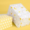 LDGOOAEL Mini Short Wrapping Paper Roll - Reversible Design (17"