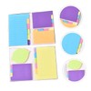 DOITOOL 2Pcs Sticky Memo Pad with Index Design Multi Functional