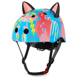 MHJY Kids Helmet for Age 8-14 Girls Bike Helmet Adjustable with DIY Cat Ears for Youth Skateboard Scooter Cycling Roller Skating