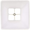 Ivory Classic Square Shade 5.25x10x9 (Spider) - Springcrest
