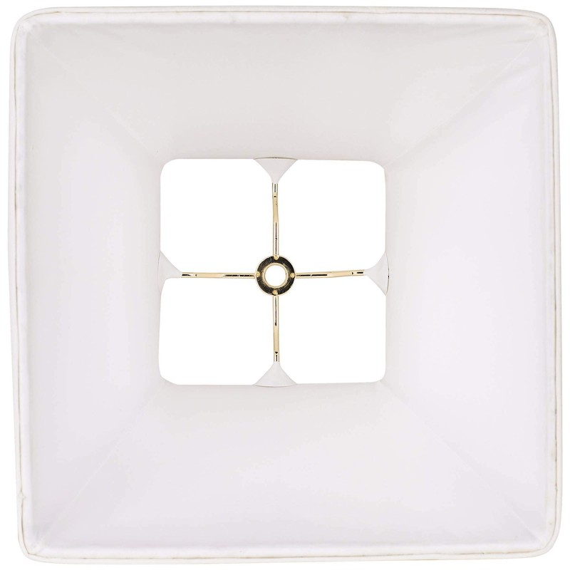 Ivory Classic Square Shade 5.25x10x9 (Spider) - Springcrest