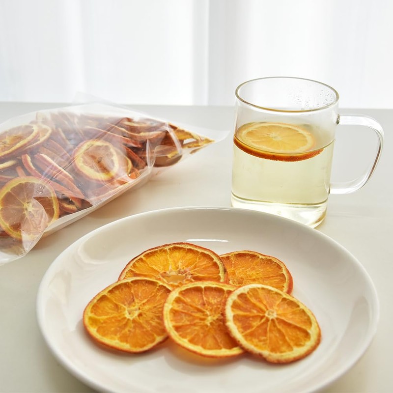 Dehydrated Dried Oranges For Cocktails, Dried Orange Slices 5.3oz/150g, No