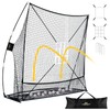 PodiuMax 7x7 Baseball & Softball Net with Upgraded Triangular Base,