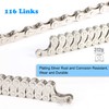 TAGVO 6/7/8 Speed Chain Plating Silver 116 Link with Quick