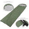 Adult Outdoor Envelope Sleeping Bag with Hood Waterproof for Camping