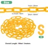 M METERXITY Plastic Barriers Chain, 10Ft Length Yellow Plastic Waterproof