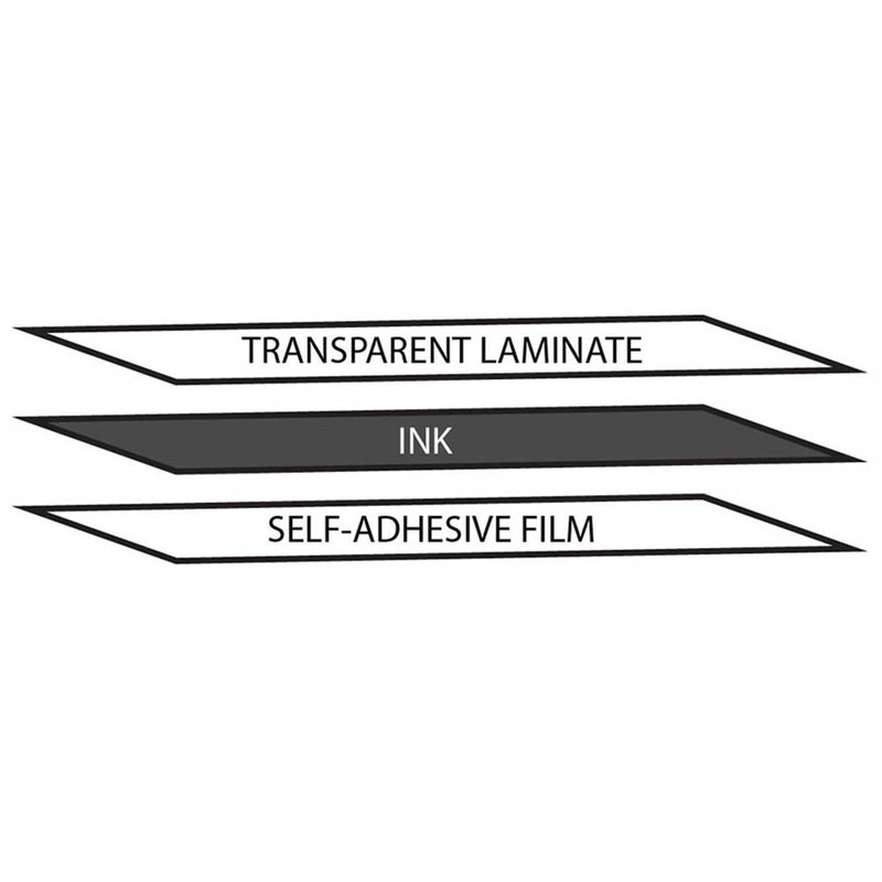 English US Non-Transparent Keyboard Sticker Black Background