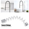 Pull Down Faucet Short Spring Stainless Steel High Pressure Rinse