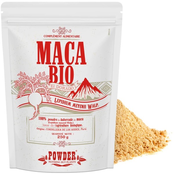 POWDER Nothing But Plants - Organic Maca in Powder Form "El Dorado" - 250g