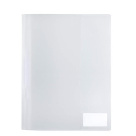 HERMA Project File A4 Translucent, with inscription label, made of wipeable and sturdy plastic, report folder for school, white