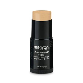 Mehron Makeup CreamBlend Stick | Face Paint, Body Paint, & Foundation Cream Makeup | Perfect for Halloween (Light Buff)