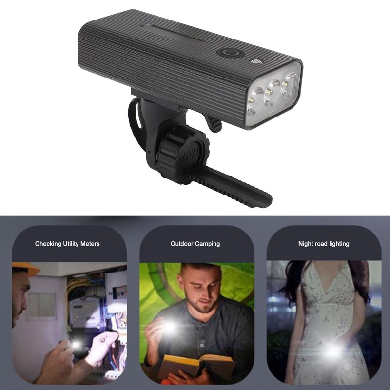 LED Flashlight Large Floodlight Spotlight USB Fast Charging Waterproof 1200mah