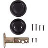 Stone Harbor Hardware Round Pocket Door Lock, Passage Function, 2-3/4"