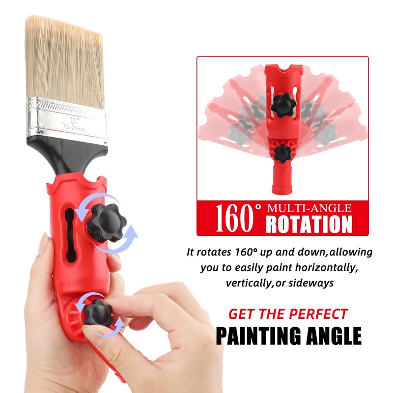 1 Pcs Multi-Angle Paint Brush Extender Tool,High Ceiling Paint Edger