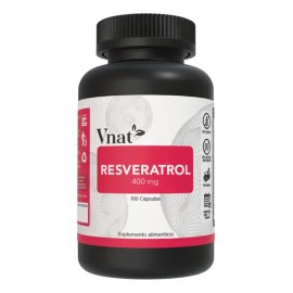 Suplemento Nutricional Resveratrol 400mg Cápsulas Vnat Semilla Uva Acaí                                                                               
