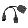 IEC320 C20 Male to C19 Female Power Cable PVC Y