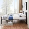 VECELO Metal Platform Bed Frame Queen Size with Headboard and