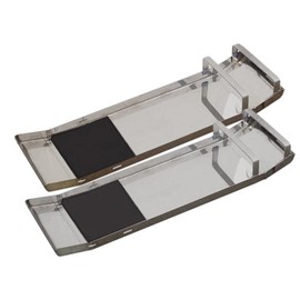 Bon Tool 22-166 Knee Boards - Ss Curved End - W/Knee Pads, silver,black