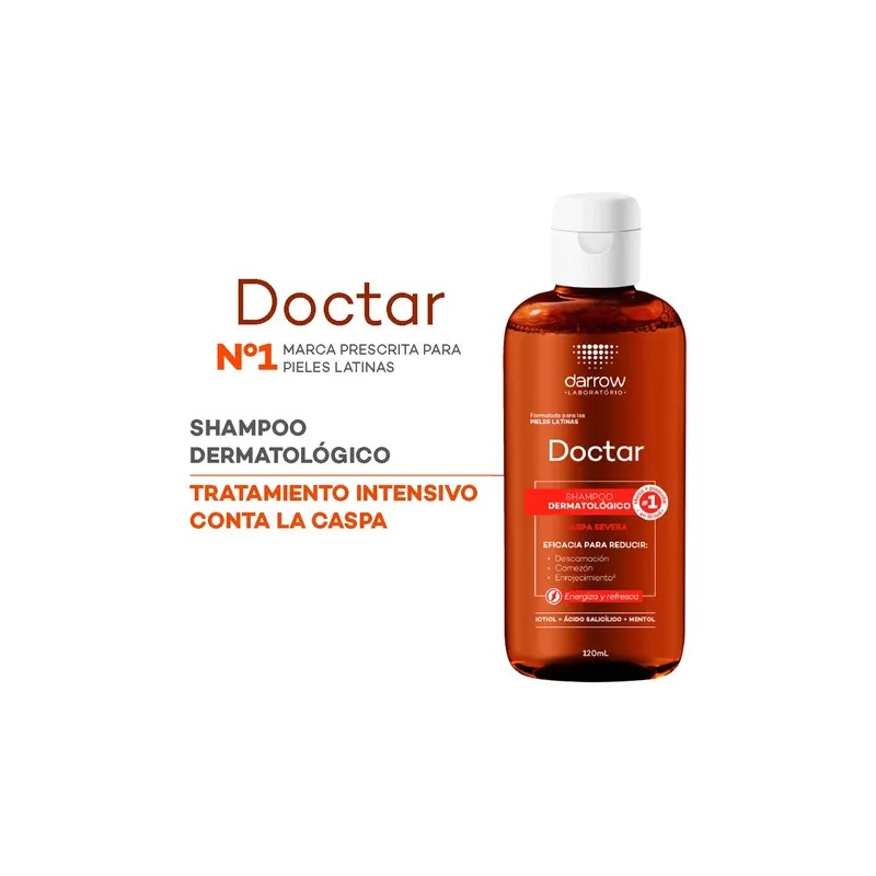 Shampoo Dermatológico Darrow Doctar Para Caspa Severa 120ml