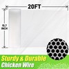 White Plastic Wire Mesh Fence Roll - 15.7IN x 20FT