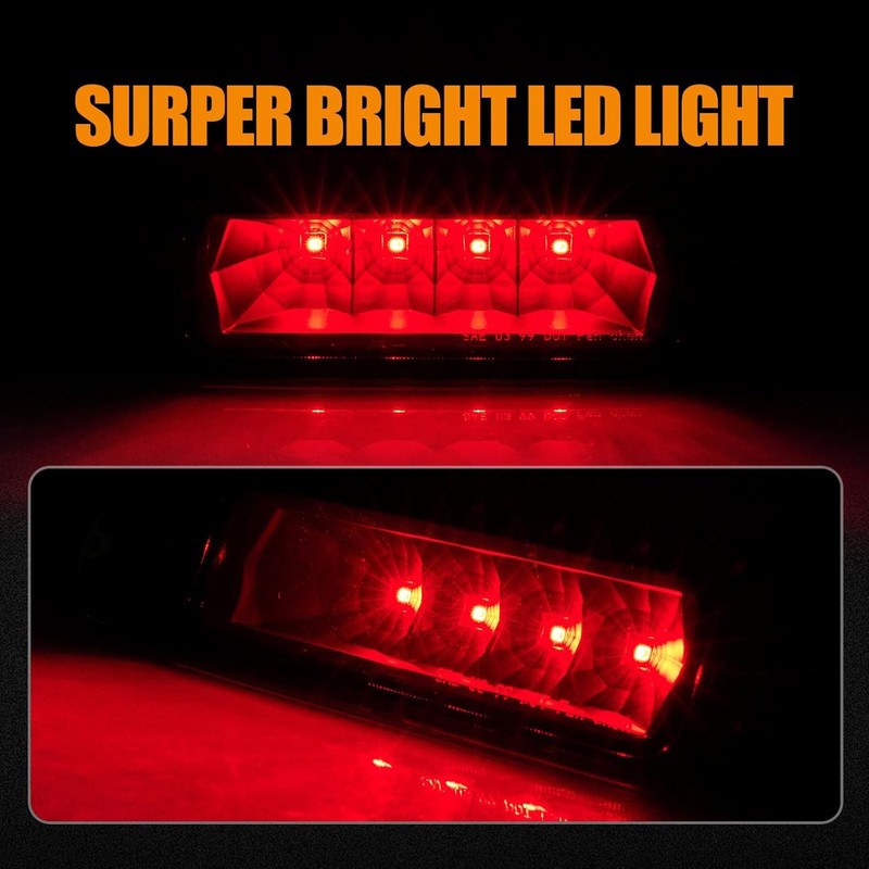 Cxdar Third 3rd Brake Light LED for 1999-2004 Jeep Grand