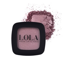 Lola Make Up by Perse Mono Eyeshadow with Natural Ingredients Vegan and Cruelty-Free Eye Makeup Palette High Coverage Satin Eye Shadow for Women, Dark Rose (043)