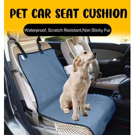 vancauk Dog Car Waterproof Seat Cover, Dog Car Front Seat Cover, Anti Slip and Scratch Resistant Pet Car Seat Protective Cover