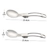 LIFKOME 1 Set Folding Picnic Tableware Portable Stainless Steel Cutlery