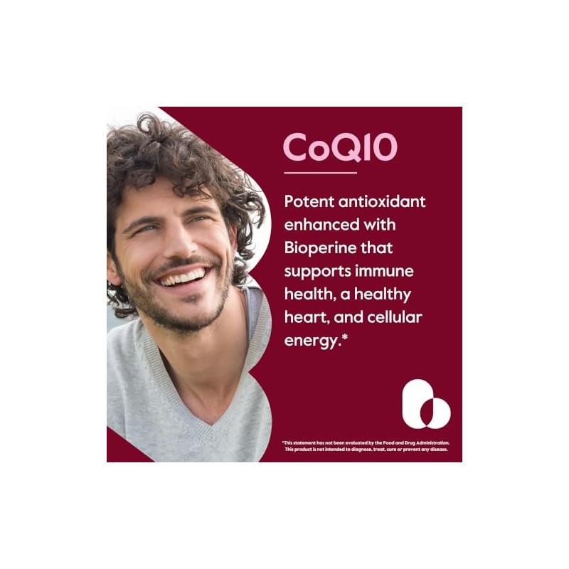 Coenzyme CoQ10 600mg with Bioperine (60 Vegetarian Capsules) Naturally Fermented