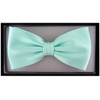 TigerTie Pre-tied Satin Bow Tie - Plain Colour + Gift
