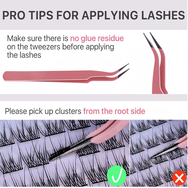 FeBohao DIY Eyelash Extension Kit - 168Pcs Cluster Lash Kit