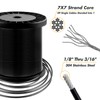 Vinyl Coated Wire Rope, 304 Stainless Steel Black Coated Covered