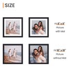 upsimples 10x10 Picture Frame, Display Pictures 8x8 with Mat or