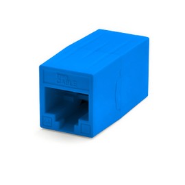 TRUE CABLE Cat6A Inline Coupler, Unshielded (UTP), PoE++ (4PPoE), UL Listed, ETL Verified, ANSI/TIA 568-2.D Cat 6A Performance Compliant, Female to Female RJ45 Couplers, Blue, 12 Pack
