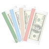 4pcs Money Bags With Zipper, Cash Envelopes Bag 7.9×3.9 Inch,
