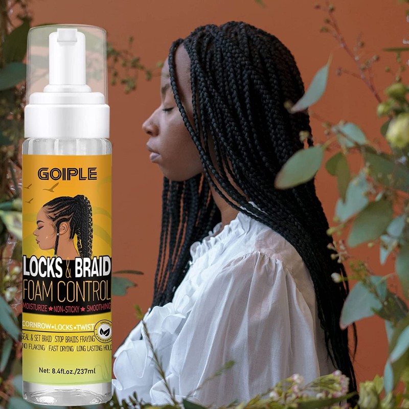 Braid Foam Control Braid Mousse for Braids Twist, Locs, No