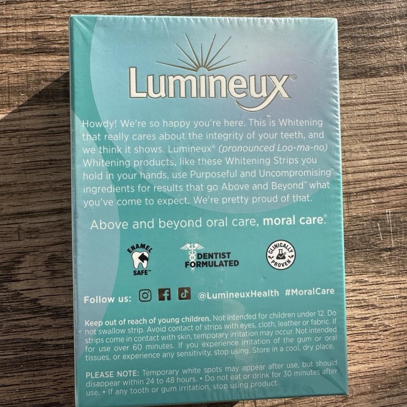 NEW Lumineux Oral Essentials Teeth Whitening Strips 42