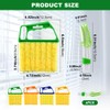 Blind Cleaner Duster Tool Set,4Pcs 7-Finger Microfiber Blind Duster