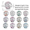 MICOO 925 Sterling Silver Birthstone Charm Birthday Gifts Jan-Dec Charms