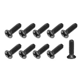 METALLIXITY Flat Head Machine Screws (M2 x 7mm) 150pcs, Carbon Steel Phillips Screws -for Home Office Appliance Equipment 3C Equipment Products，Black