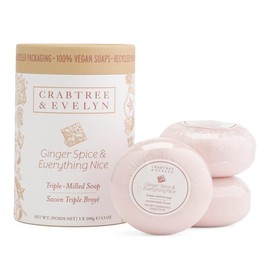 Crabtree & Evelyn Ginger Spice & Everything Nice Triple Milled Soap 3 X 3.5 oz